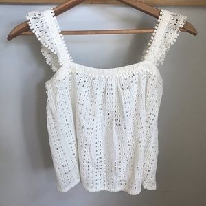 Sezane “Abby” Cropped Blouse NWT